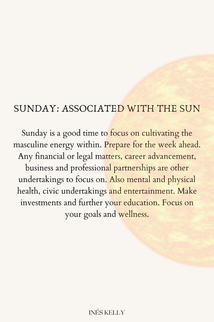 Sunday: Day of the Sun — Meaning, Energy & Best Activities